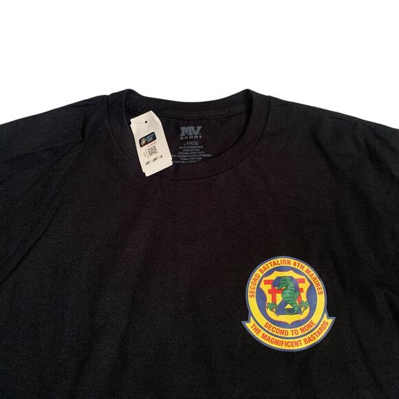 USMC Men's Size L 2nd Battalion 4Th Marines Short Sleeve T-Shirt Brand New - Picture 15 of 16
